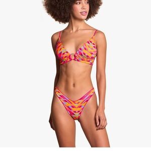 Maaji Vibrant Pink and Orange Women's Bikini Set